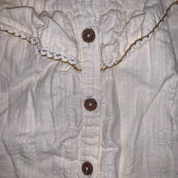 Boho Chic Cream Double Lined Tunic - Picture 2 of 7